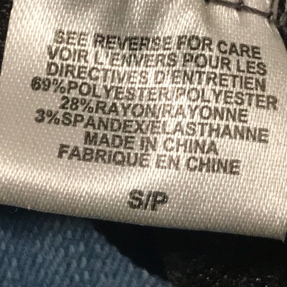 Bobeau Draped Cardigan Cascading One Button Closure gray black Print size S - Picture 9 of 16